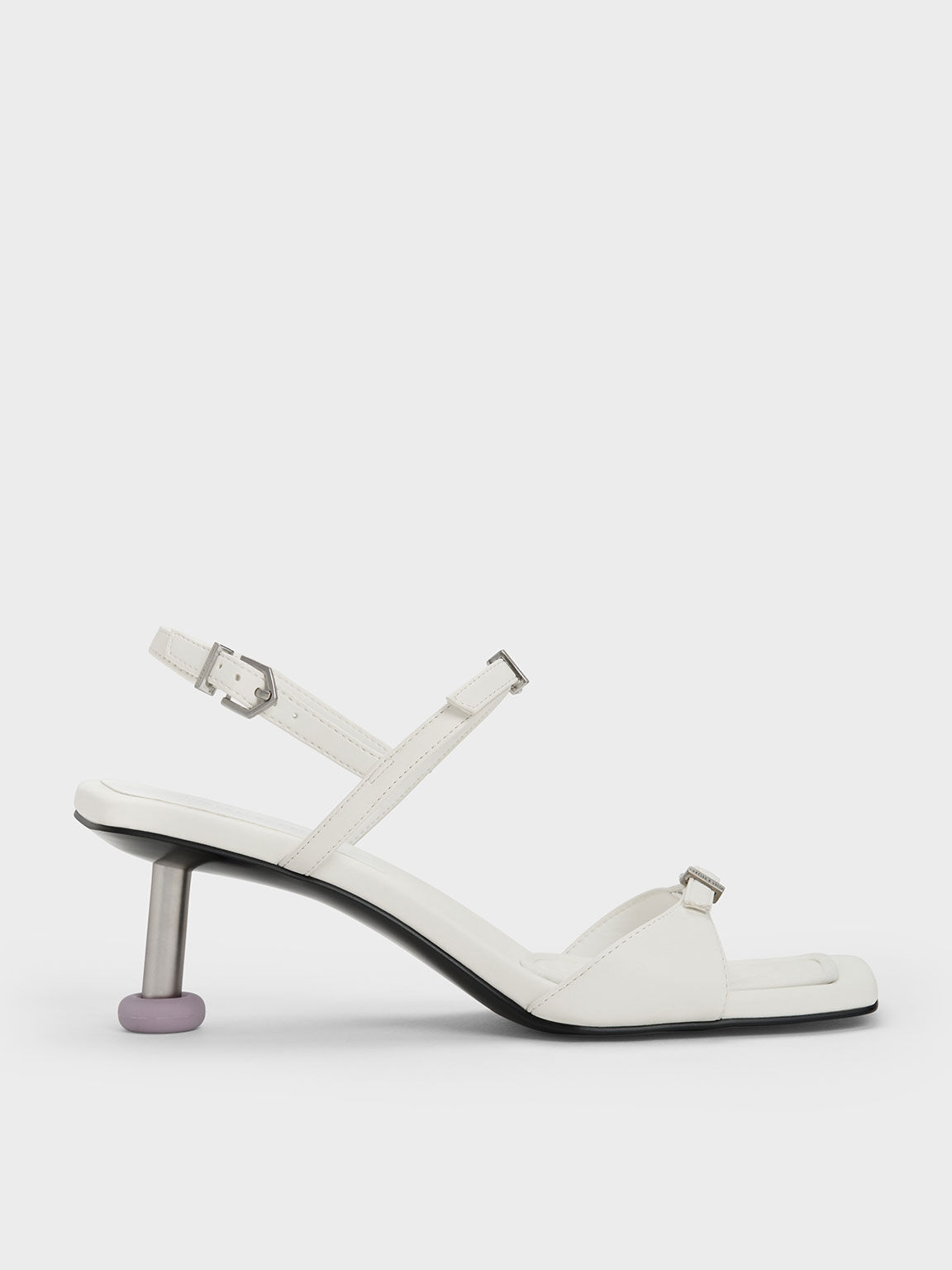 Charles and online keith white sandals