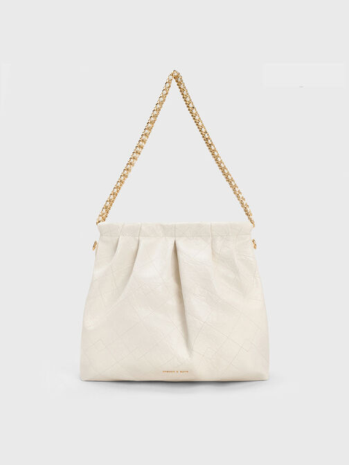 Duo Double Chain Hobo Bag, , hi-res