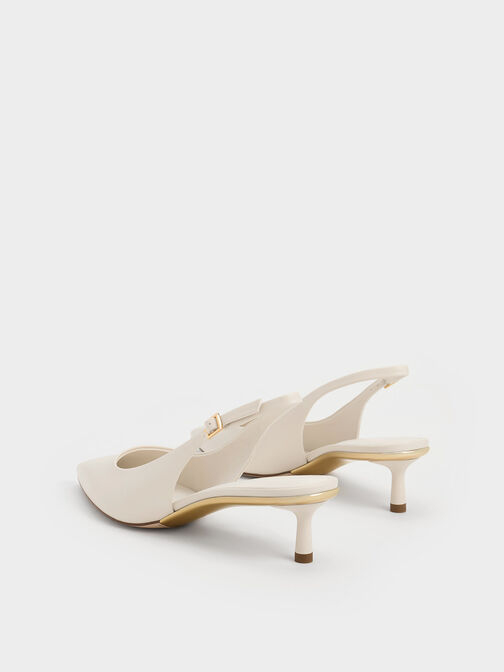 Pointed-Toe Slingback Pumps, , hi-res
