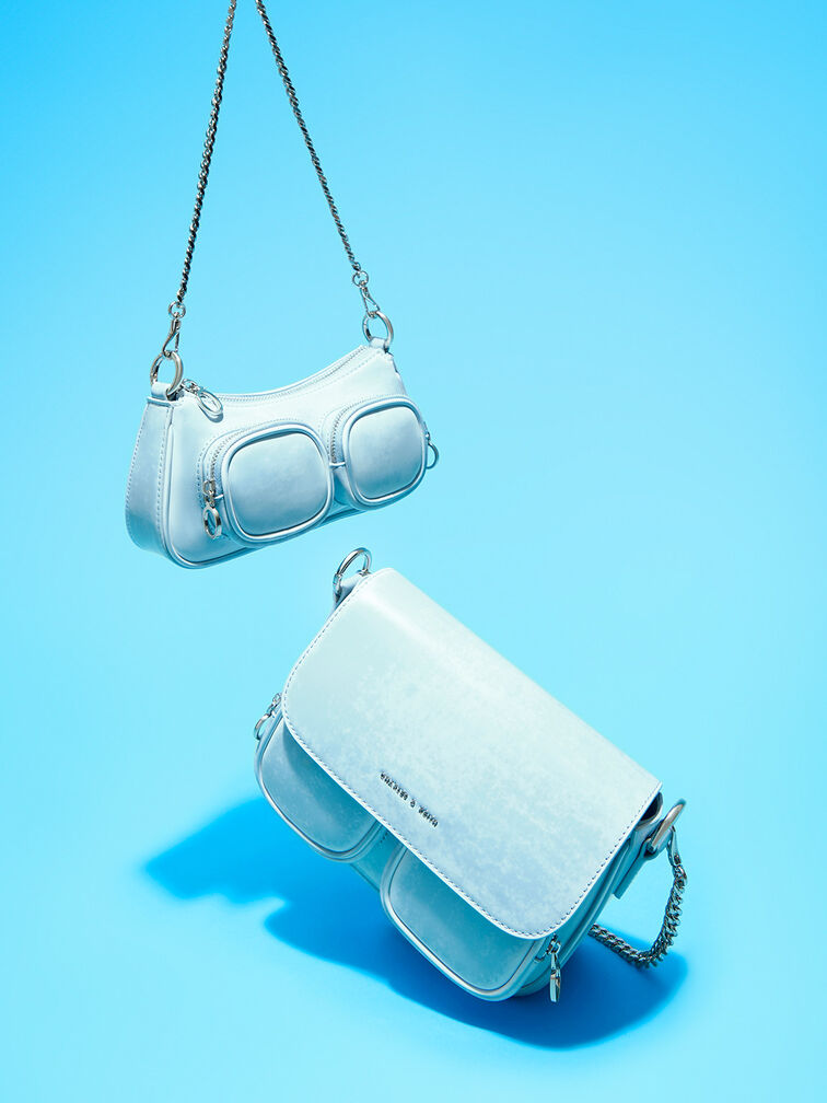 Letitia Chain-Link Shoulder Bag, , hi-res