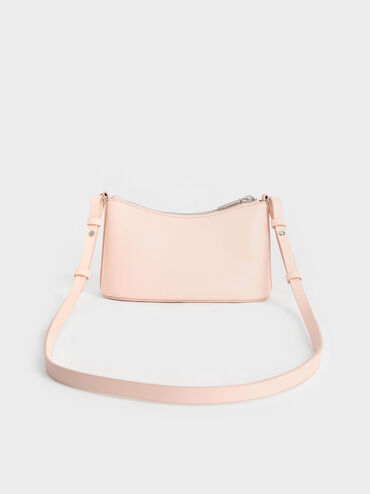 Robyn Elongated Chain-Handle Bag, Light Pink, hi-res