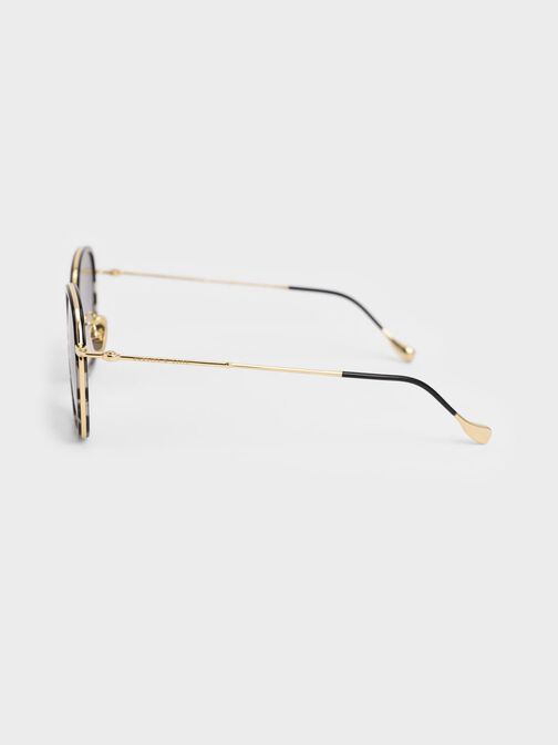 Recycled Acetate Wire-Frame Sunglasses, , hi-res