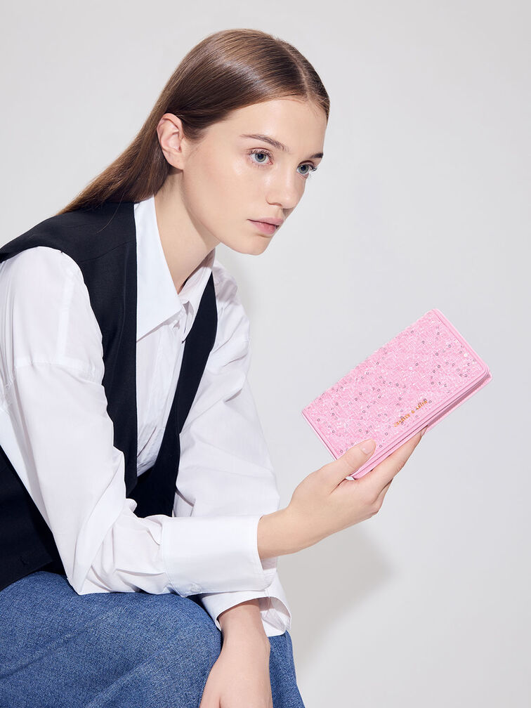Tweed Quilted Pouch, , hi-res