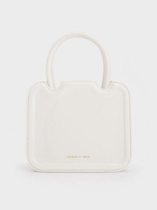 Perline Sculptural Tote Bag, White, hi-res