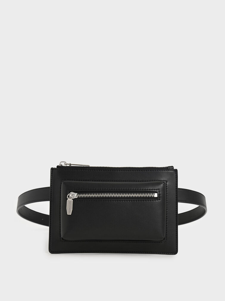 Double Zip Belt Bag, , hi-res