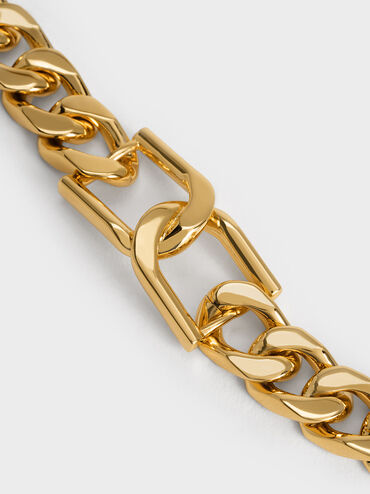 Gabine Chain-Link Bracelet, สีทอง, hi-res