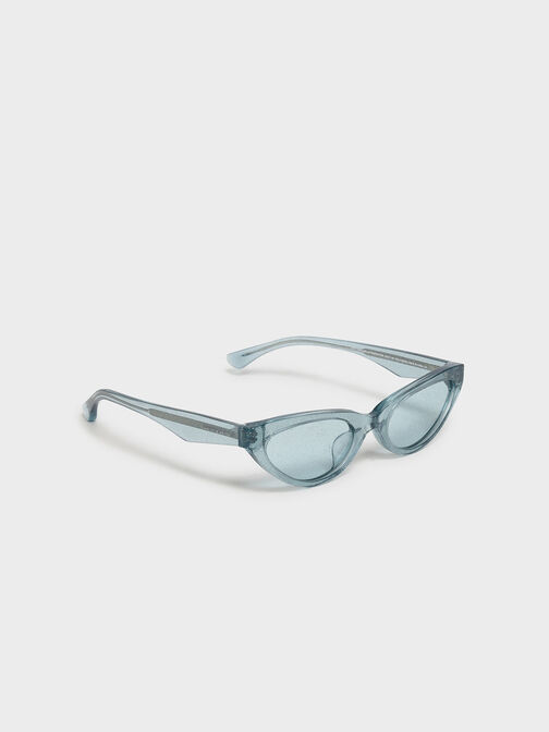 Acetate Oval Frame Sunglasses, , hi-res