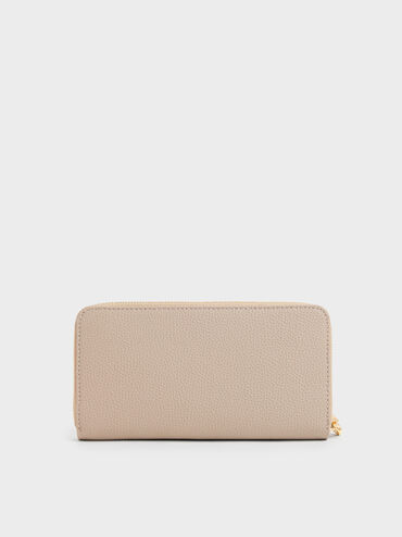 Chance Zip-Around Long Wallet, Taupe, hi-res