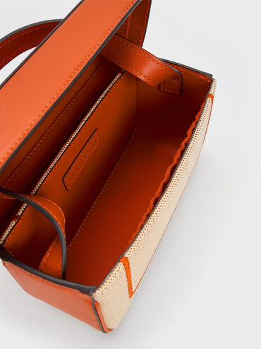 Astra Canvas Contrast Trim Boxy Bag, , hi-res