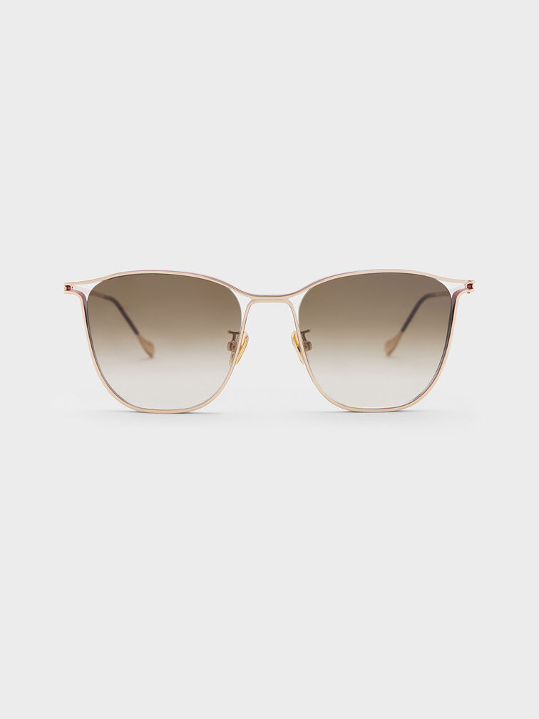 Wire Frame Butterfly Sunglasses, , hi-res