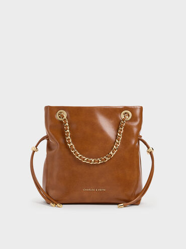 Arya Braided-Strap Double-Handle Crossbody Bag, Distressed Tan, hi-res