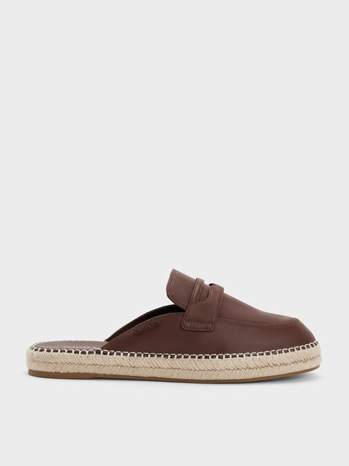 Penny Loafer Backless Espadrilles, , hi-res
