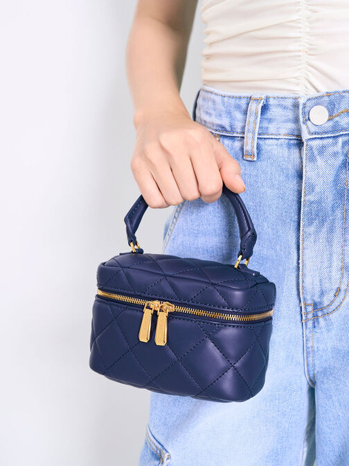 Quilted Vanity Pouch, , hi-res