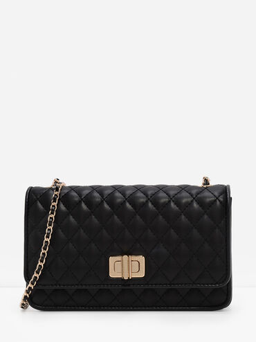 Quilted Chain Strap Bag, , hi-res