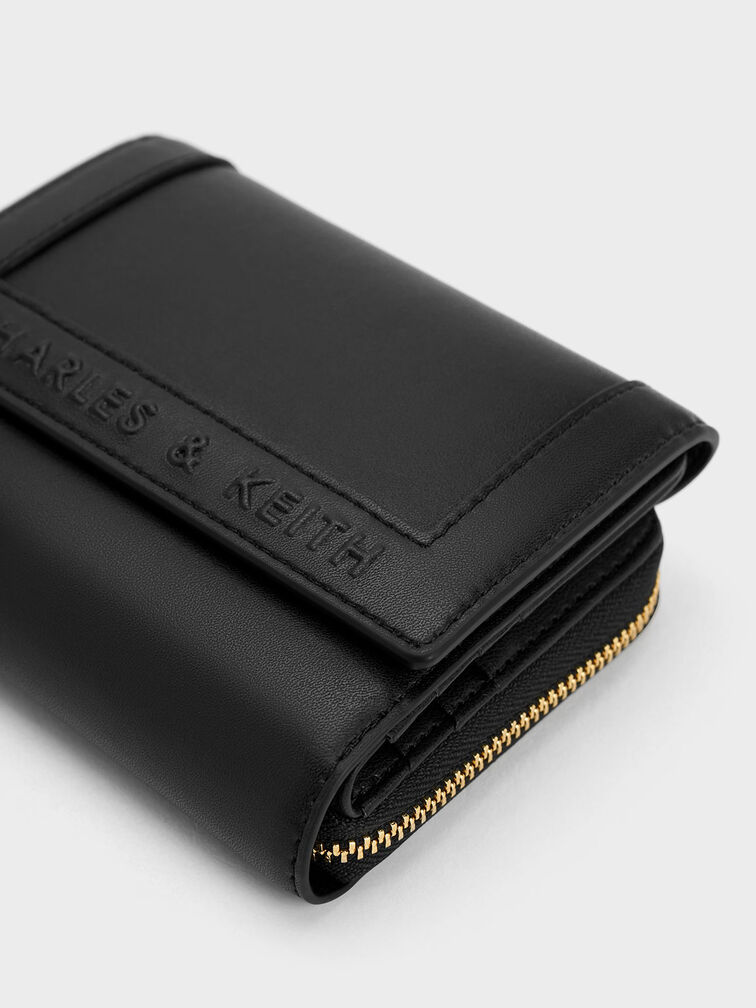 Stitch-Trim Front Flap Wallet, , hi-res