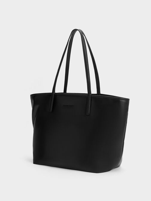 Sianna Tote Bag, สีดำอะไหล่สีดำ, hi-res