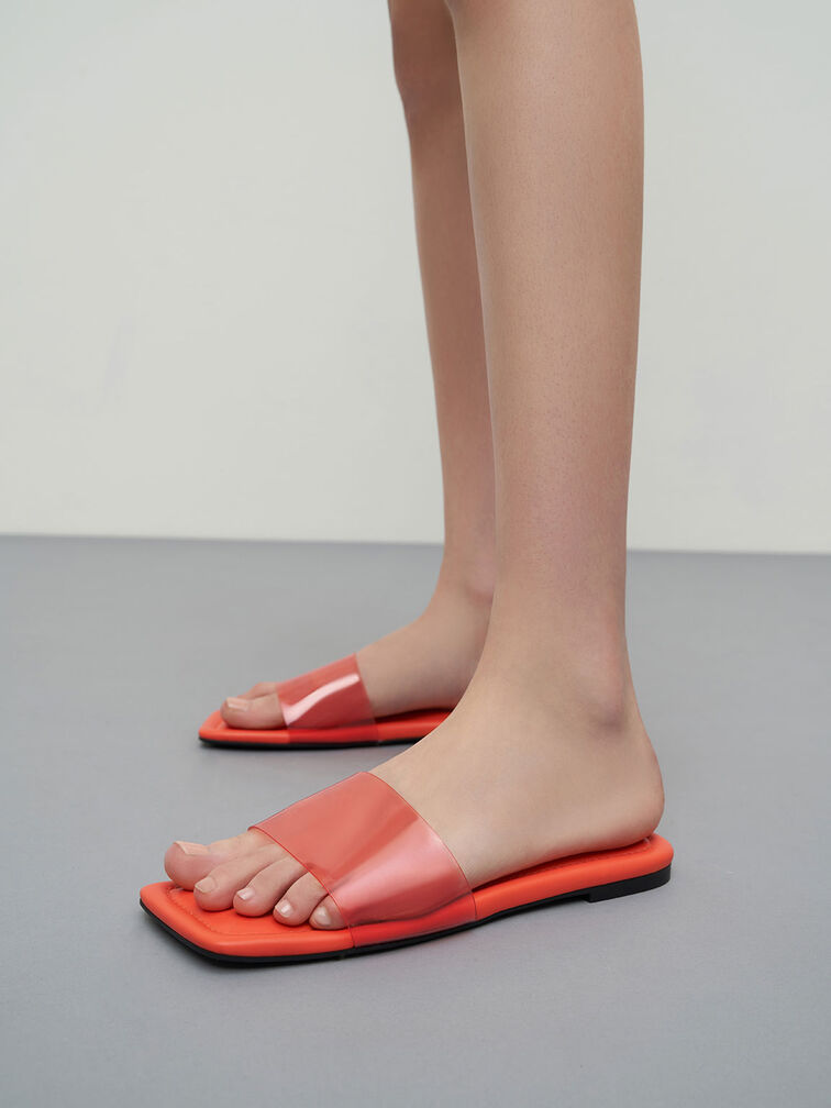 Padded Slide Sandals, , hi-res