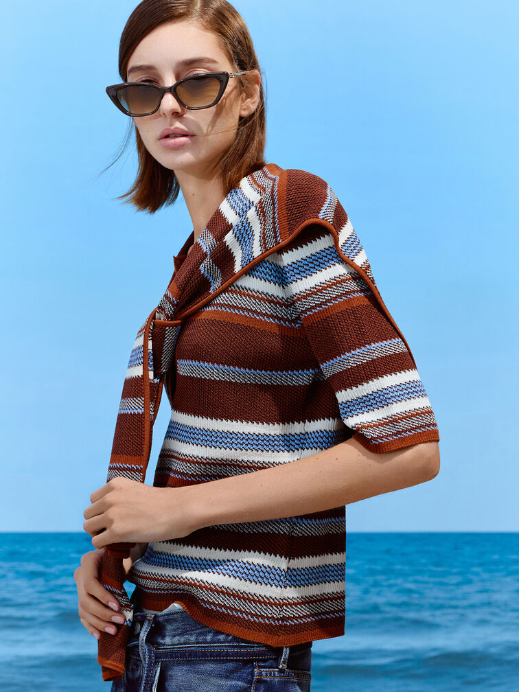 Adalyn Cat-Eye Sunglasses, Espresso Brown, hi-res