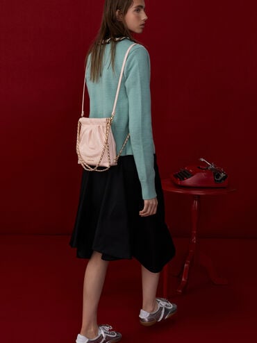 Duo Chain-Handle Two-Way Backpack, Soft Pink, hi-res