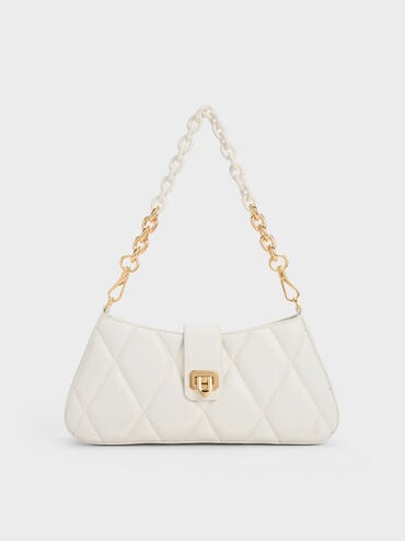 Arwen Quilted Chunky Chain Bag, , hi-res