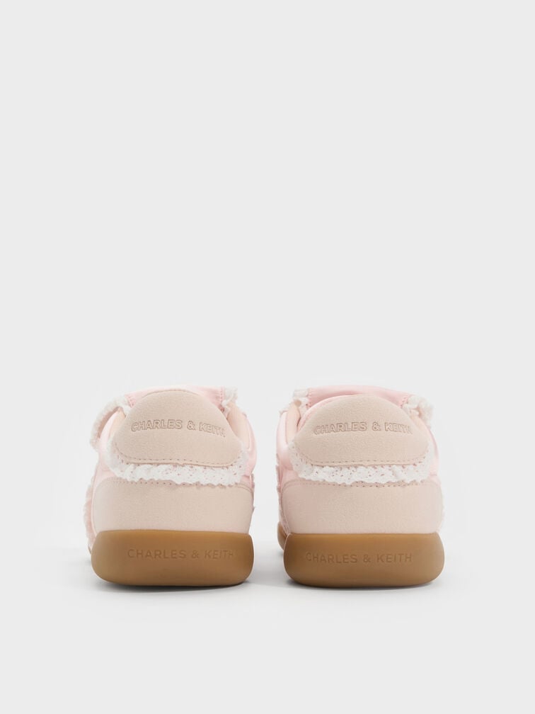Louise Lace-Trim Sneakers, Light Pink, hi-res