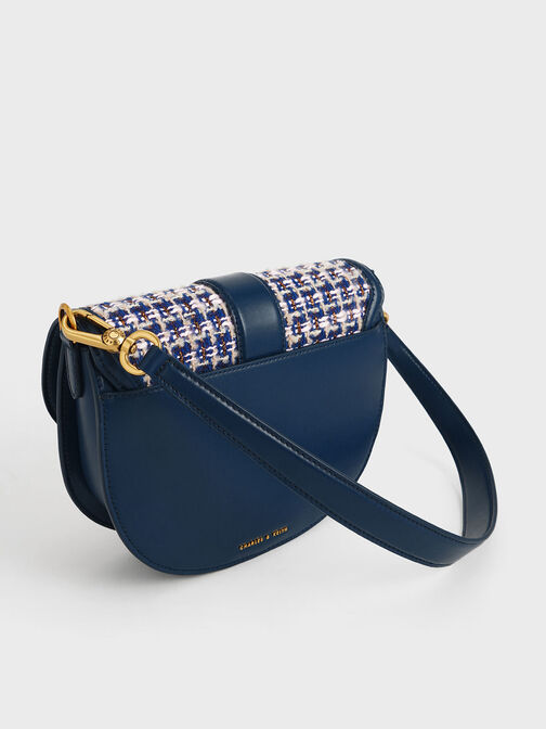 Gabine Tweed Saddle Bag, , hi-res