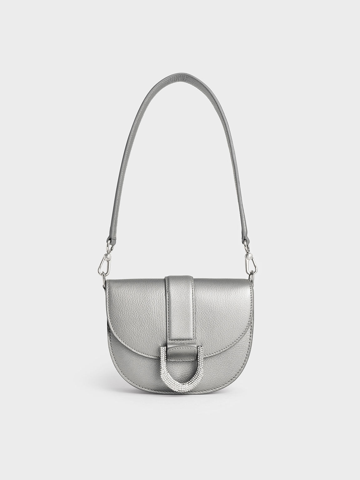 Charles and keith pewter bag outlet
