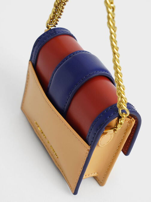 Gabine Colour-Block Chain-Link Cardholder, , hi-res