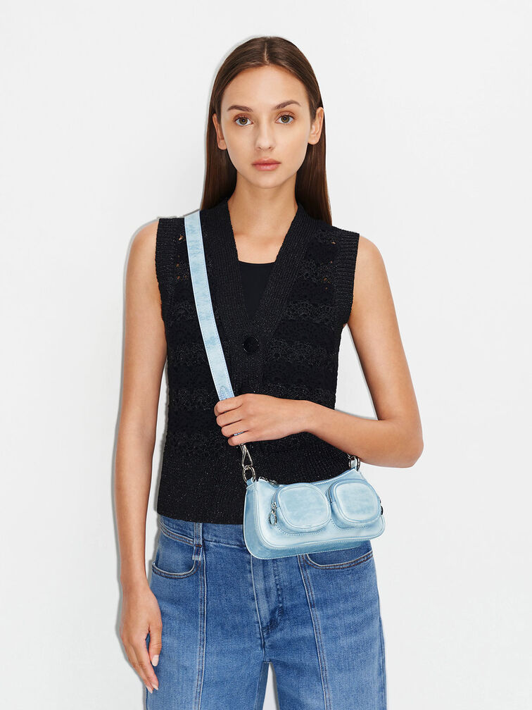 Letitia Chain-Link Shoulder Bag, , hi-res
