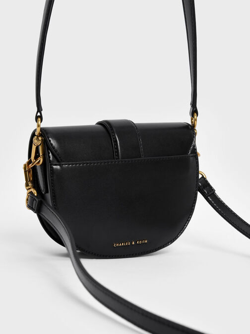 Mini Gabine Saddle Bag, Black, hi-res