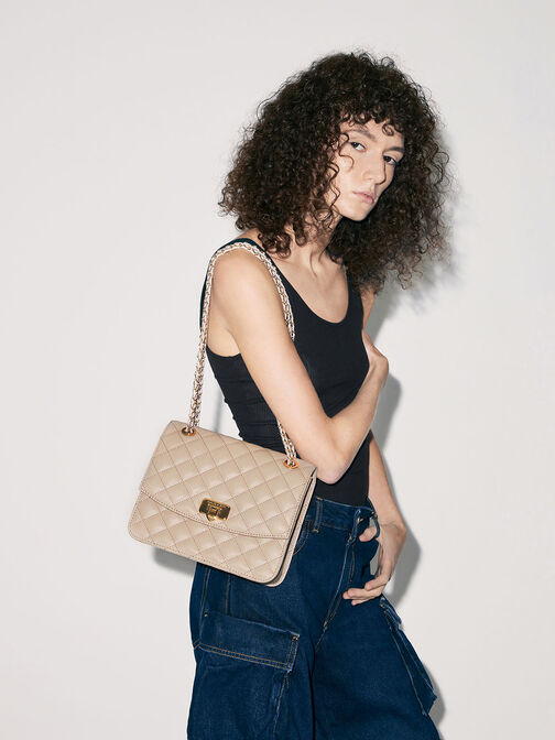 Cressida Quilted Chain Strap Bag, , hi-res