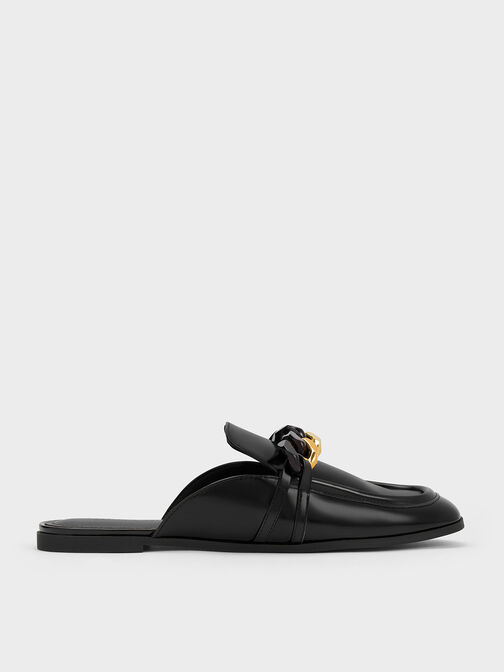 Chunky Chain-Link Loafer Mules, , hi-res
