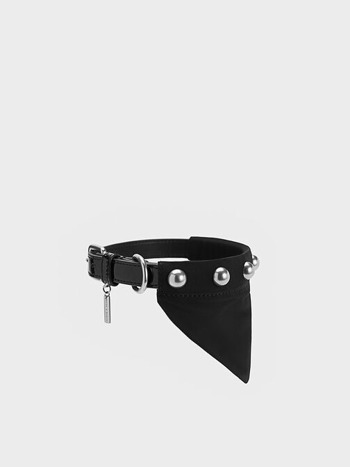 Metallic Bead-Embellished Pet Collar, , hi-res