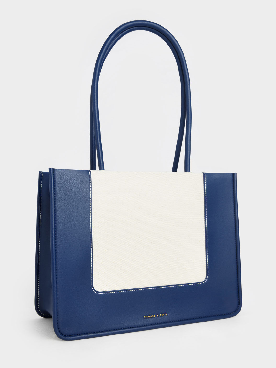 Navy and hotsell white tote bag