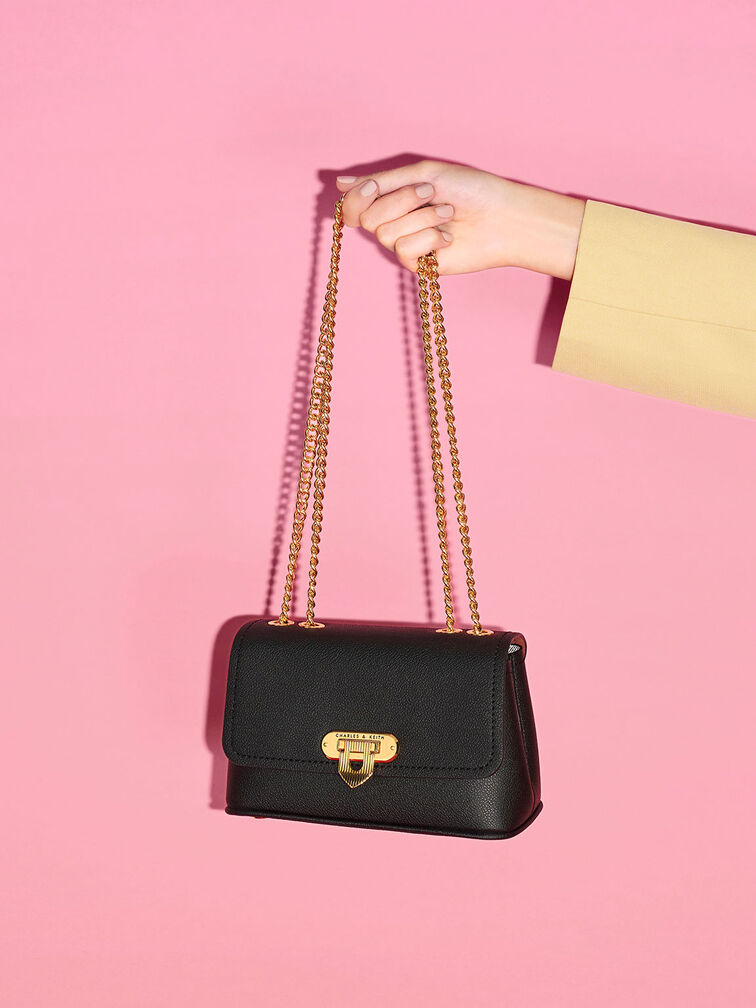 Alcott Push-Lock Chain Bag, , hi-res