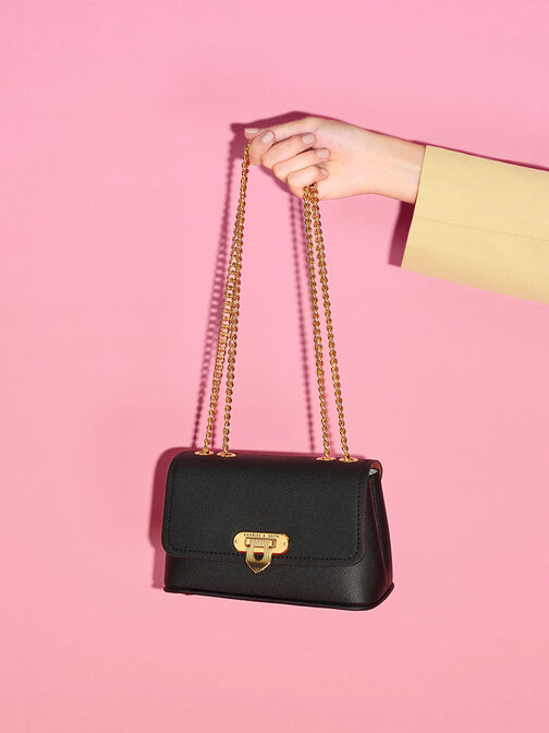 Alcott Push-Lock Chain Bag, , hi-res