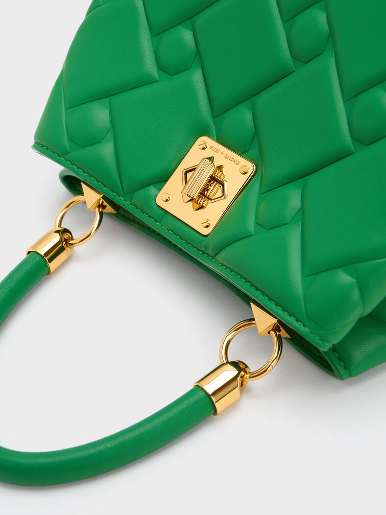 Tillie Quilted Top Handle Bag, , hi-res