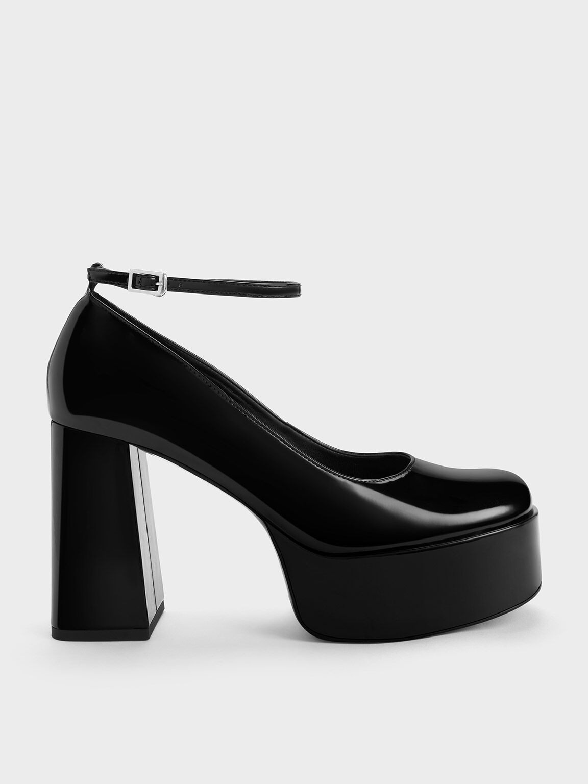 Ankle strap sales platform heels