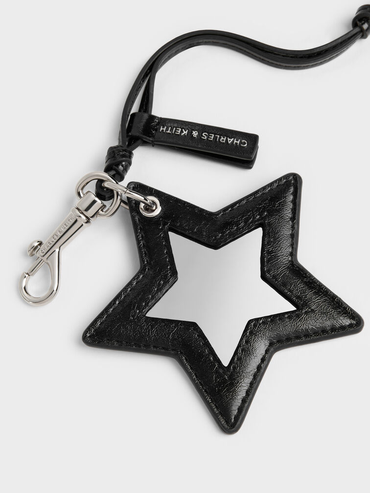 Noane Star Mirror Charm, Noir, hi-res
