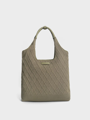 Willa Knitted Tote Bag, , hi-res