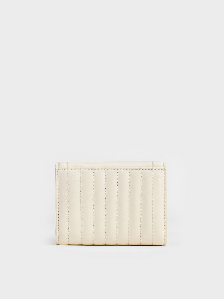 Donna Crinkle-Effect Wallet, Cream, hi-res