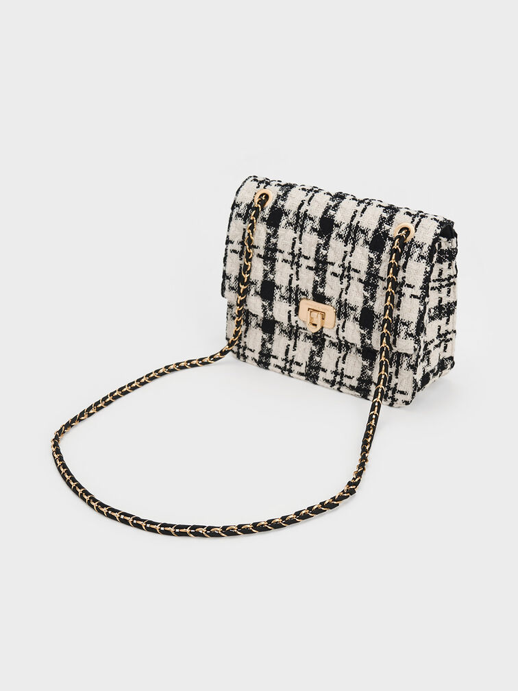 Cressida Tweed Chain Strap Bag, สีมัลติ, hi-res