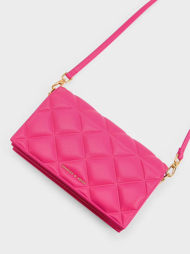Alcott Scarf Handle Quilted Clutch, , hi-res