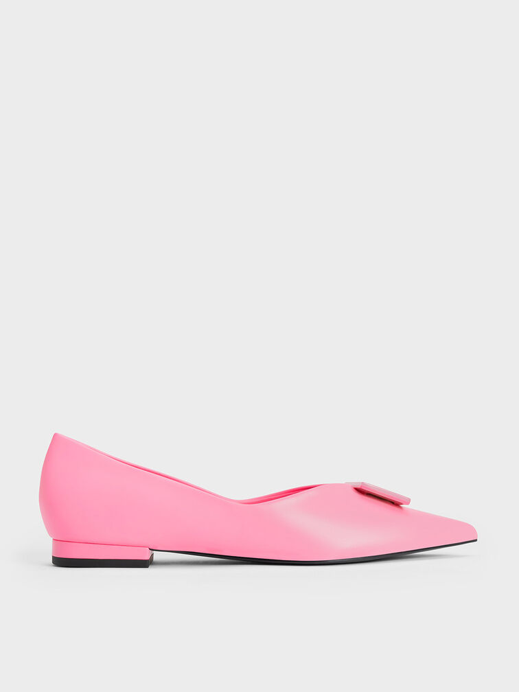 Geometric Accent Ballerinas, , hi-res