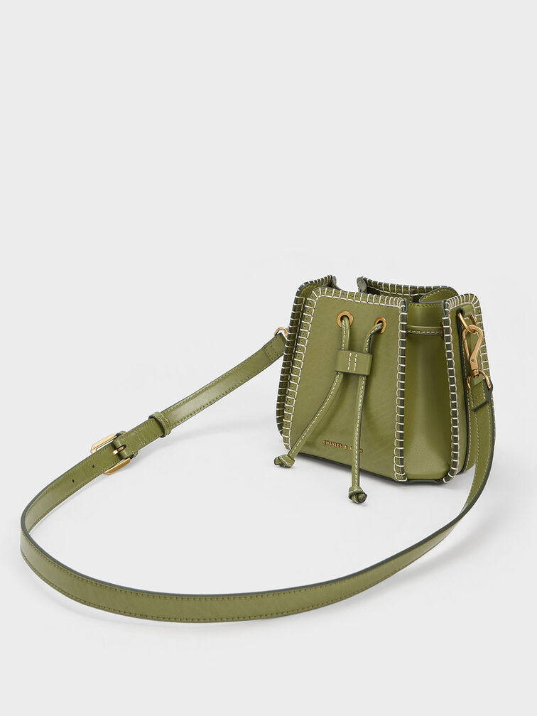 Circe Stitch-Trim Bucket Bag, , hi-res