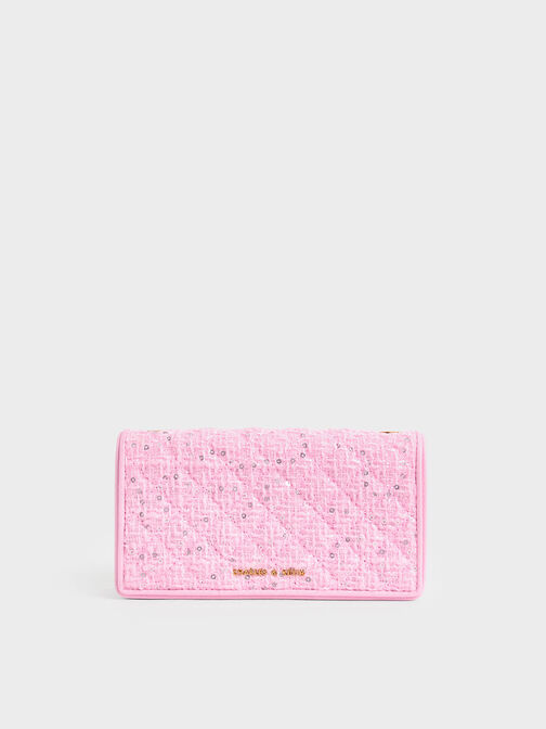 Tweed Quilted Pouch, , hi-res