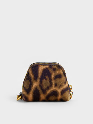 Cesia Leopard-Print Micro Pouch, Multi, hi-res