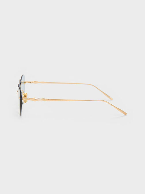 Heart-Shaped Cat-Eye Sunglasses, , hi-res