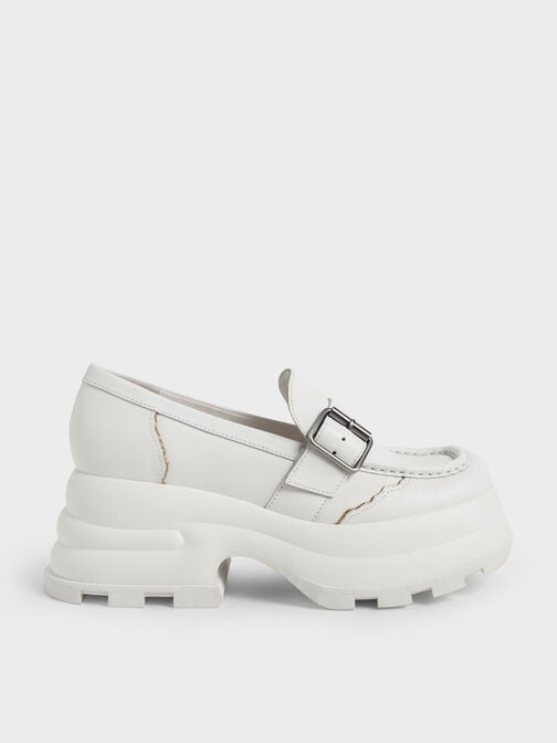 Jules Platform Buckled Loafers, , hi-res