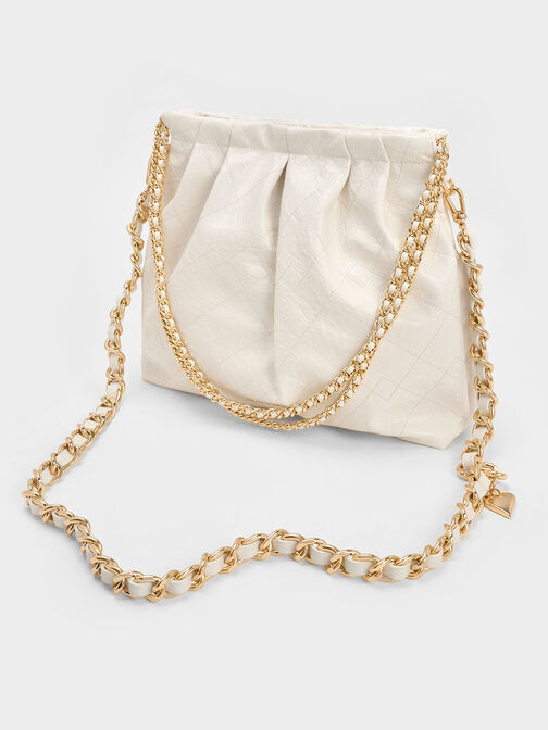 Duo Double Chain Hobo Bag, , hi-res